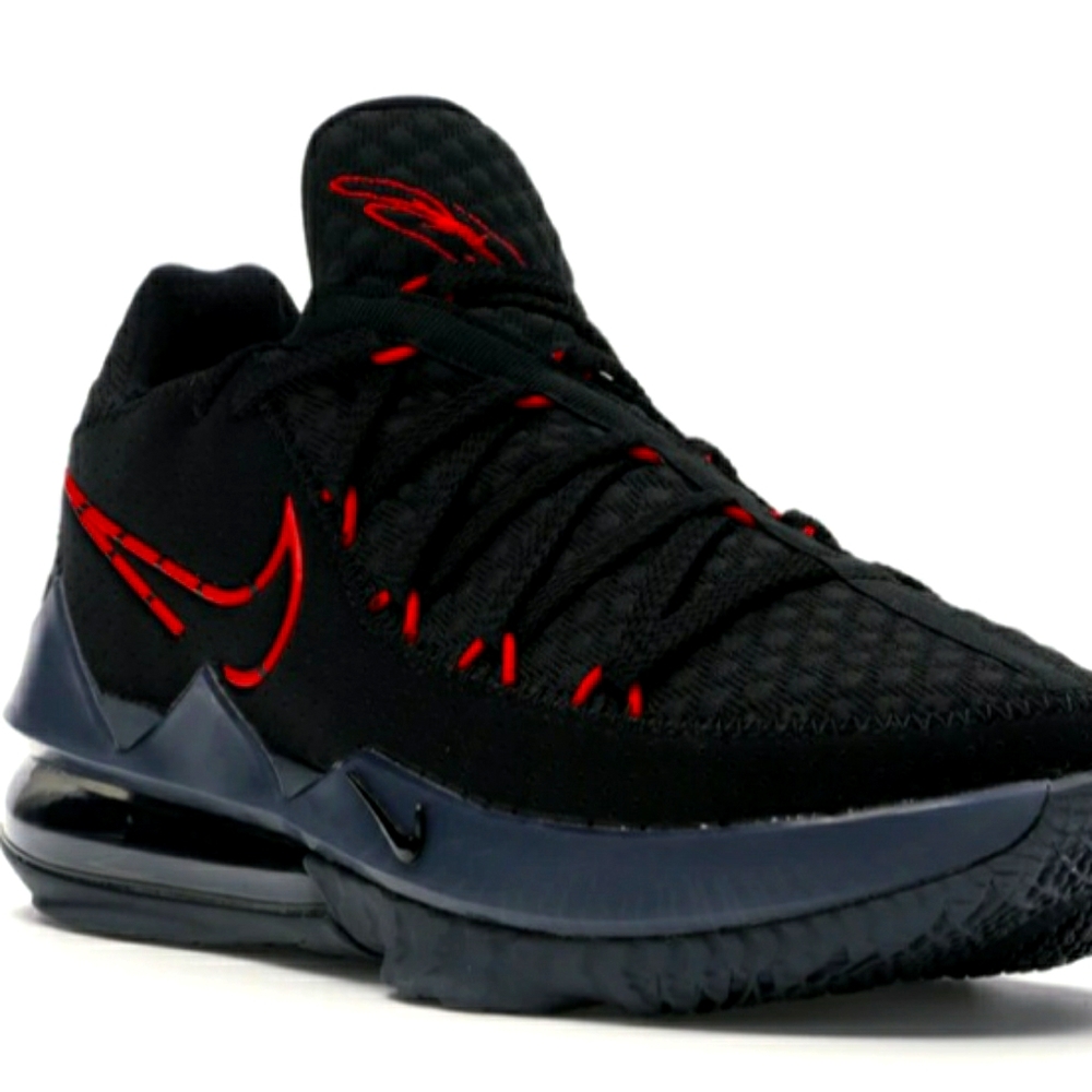 Nike LeBron 17 Low Black Red Dark Grey